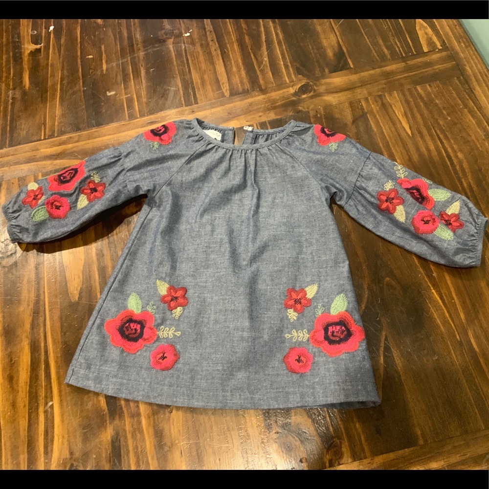 Mud pie floral toddler dress